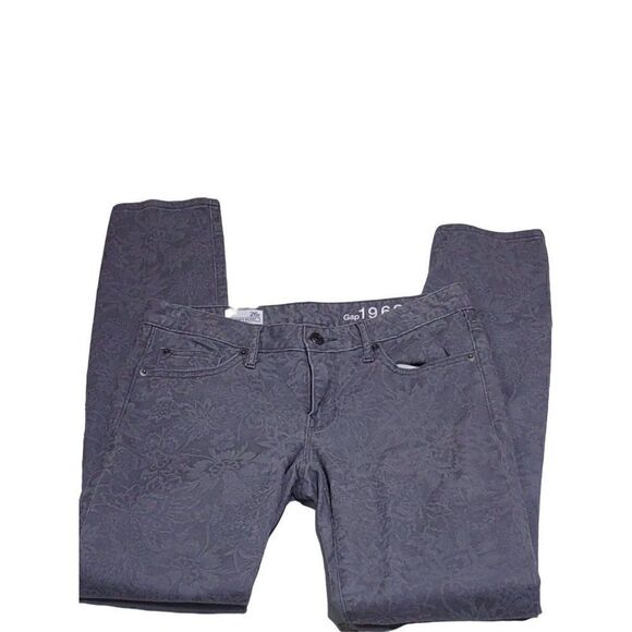 Gap 26R Floral Skinny Jeans - Picture 1 of 8